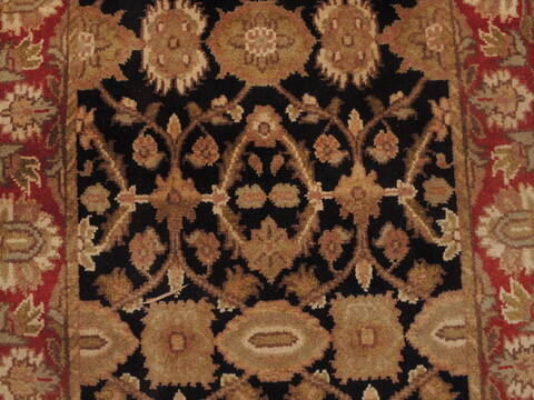 Jaipur Black Runner Hand Knotted 27 X 102  Area Rug 100-109368 Image 11