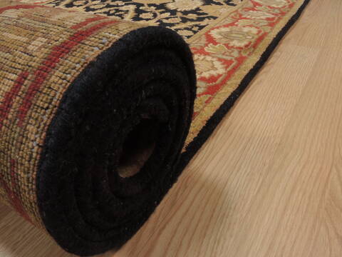 Jaipur Black Runner Hand Knotted 27 X 102  Area Rug 100-109368 Image 13