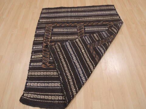 Kilim Brown Flat Woven 39 X 47  Area Rug 100-109374 Image 10