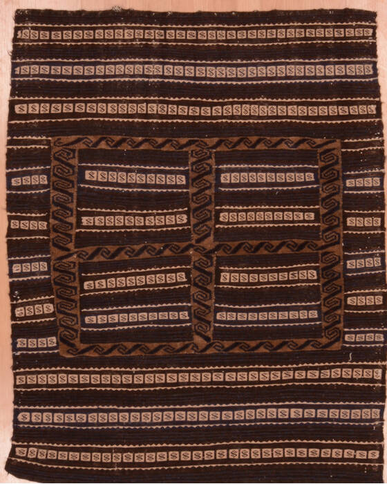 Kilim Brown Flat Woven 39 X 47  Area Rug 100-109374 Image 0