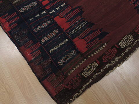 Kilim Red Square Flat Woven 39 X 40  Area Rug 100-109375 Image 7