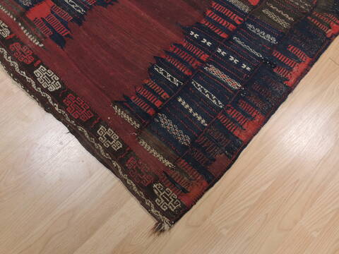 Kilim Red Square Flat Woven 39 X 40  Area Rug 100-109375 Image 8