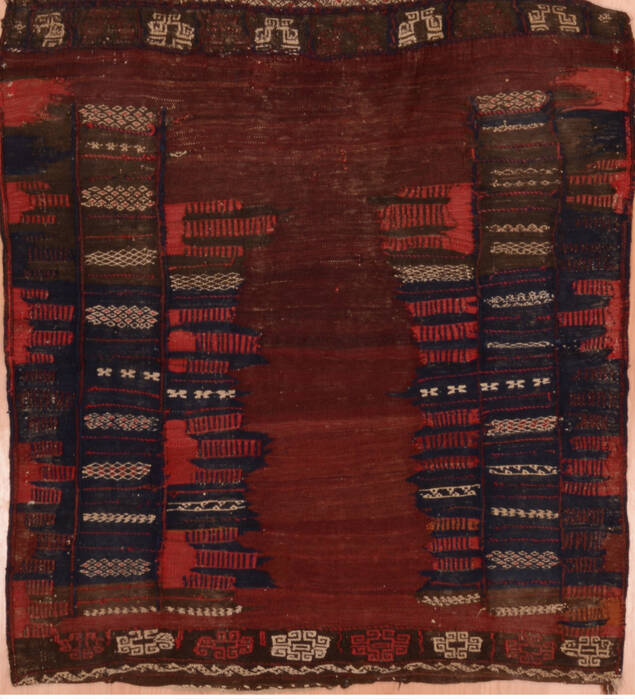 Kilim Red Square Flat Woven 39 X 40  Area Rug 100-109375 Image 0