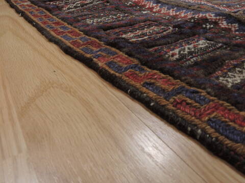 Baluch Blue Square Flat Woven 39 X 310  Area Rug 100-109381 Image 12
