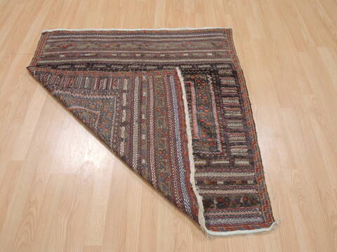 Baluch Blue Square Flat Woven 39 X 310  Area Rug 100-109381 Image 13