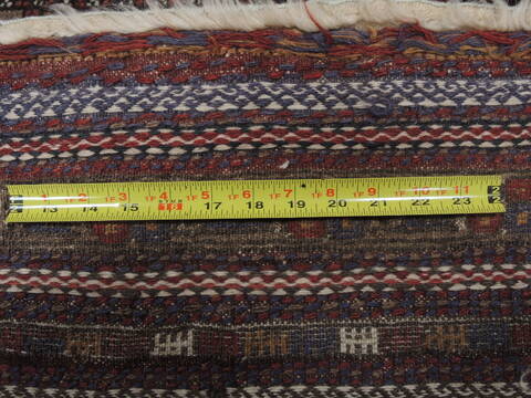 Baluch Blue Square Flat Woven 39 X 310  Area Rug 100-109381 Image 14