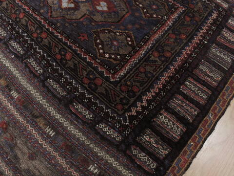 Baluch Blue Square Flat Woven 39 X 310  Area Rug 100-109381 Image 7