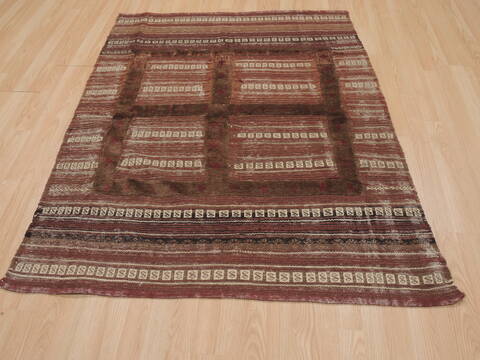 Baluch Brown Hand Knotted 42 X 51  Area Rug 100-109382 Image 1