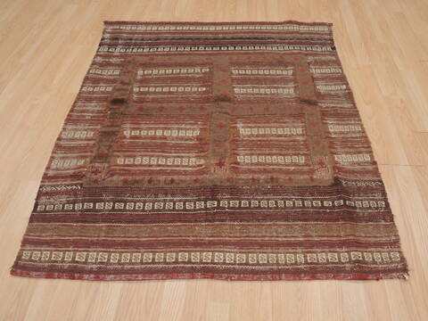 Baluch Brown Hand Knotted 42 X 51  Area Rug 100-109382 Image 4