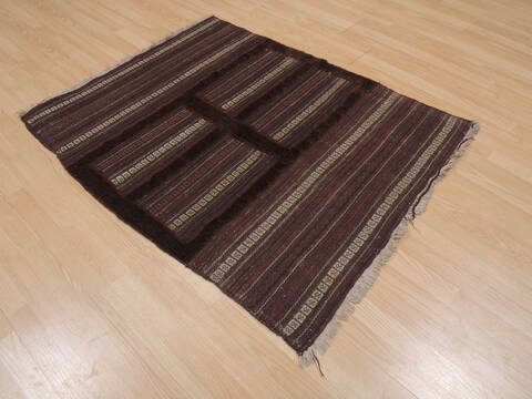 Kilim Red Square Hand Knotted 311 X 46  Area Rug 100-109391 Image 5
