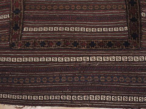 Kilim Red Square Hand Knotted 40 X 44  Area Rug 100-109392 Image 12