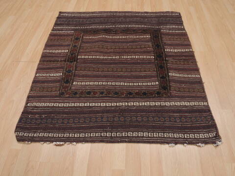 Kilim Red Square Hand Knotted 40 X 44  Area Rug 100-109392 Image 1