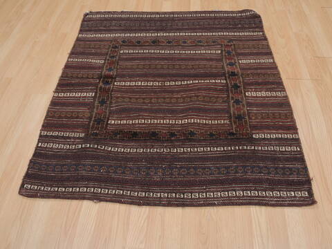 Kilim Red Square Hand Knotted 40 X 44  Area Rug 100-109392 Image 4