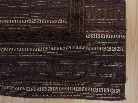 Kilim Red Square Hand Knotted 40 X 44  Area Rug 100-109392 Image 9
