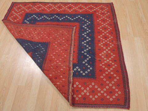 Kilim Red Square Flat Woven 42 X 42  Area Rug 100-109396 Image 12