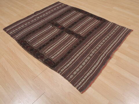 Kilim Red Square Flat Woven 41 X 41  Area Rug 100-109401 Image 2