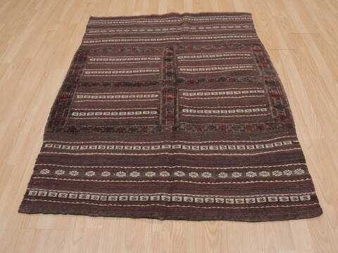 Kilim Red Square Flat Woven 41 X 41  Area Rug 100-109401 Image 3