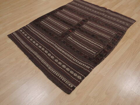 Kilim Red Square Flat Woven 41 X 41  Area Rug 100-109401 Image 4