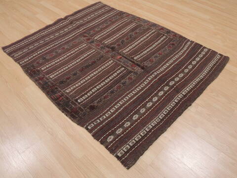 Kilim Red Square Flat Woven 41 X 41  Area Rug 100-109401 Image 5