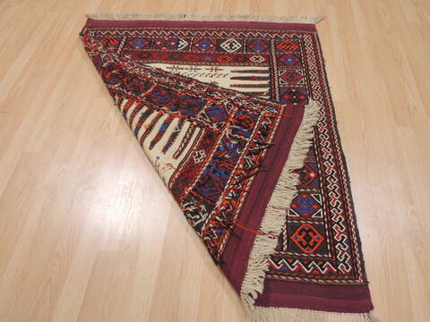 Kilim Red Square Hand Knotted 33 X 33  Area Rug 100-109402 Image 11