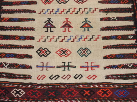 Kilim Red Square Hand Knotted 33 X 33  Area Rug 100-109402 Image 7
