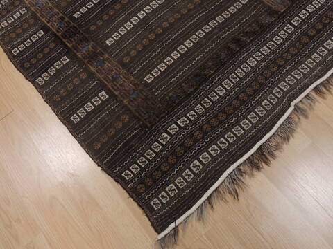 Kilim Brown Square Flat Woven 40 X 40  Area Rug 100-109403 Image 10