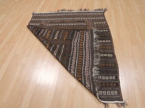 Kilim Brown Square Flat Woven 40 X 40  Area Rug 100-109403 Image 12