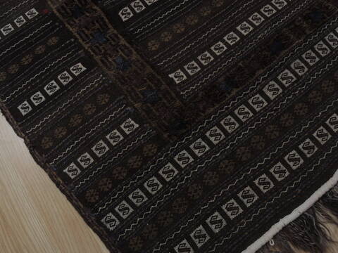 Kilim Brown Square Flat Woven 40 X 40  Area Rug 100-109403 Image 6