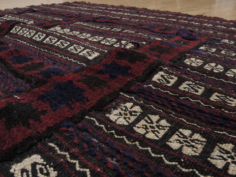 Kilim Red Square Hand Knotted 40 X 40  Area Rug 100-109404 Image 10