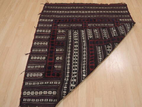 Kilim Red Square Hand Knotted 40 X 40  Area Rug 100-109404 Image 11