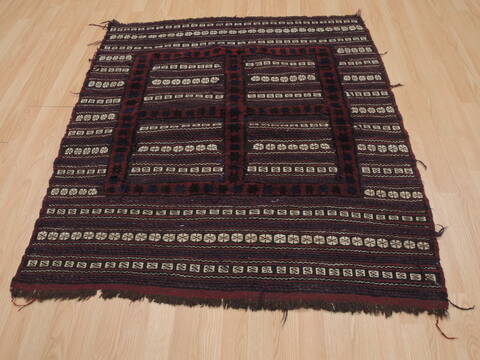 Kilim Red Square Hand Knotted 40 X 40  Area Rug 100-109404 Image 1
