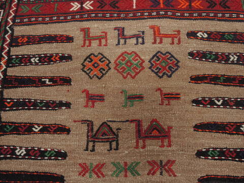 Kilim Red Square Flat Woven 33 X 33  Area Rug 100-109405 Image 6