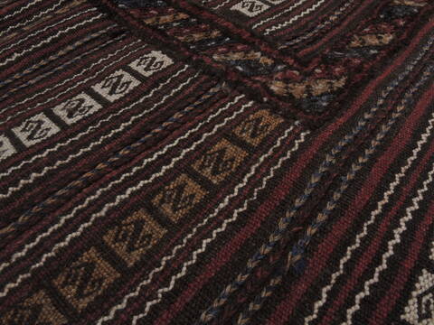Kilim Brown Hand Knotted 41 X 49  Area Rug 100-109409 Image 10
