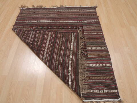 Kilim Brown Hand Knotted 41 X 49  Area Rug 100-109409 Image 13