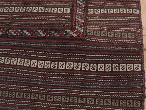 Kilim Brown Hand Knotted 41 X 49  Area Rug 100-109409 Image 7