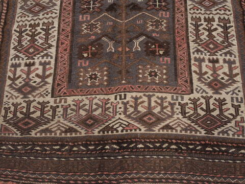 Kilim Brown Runner Hand Knotted 46 X 810  Area Rug 100-109414 Image 11