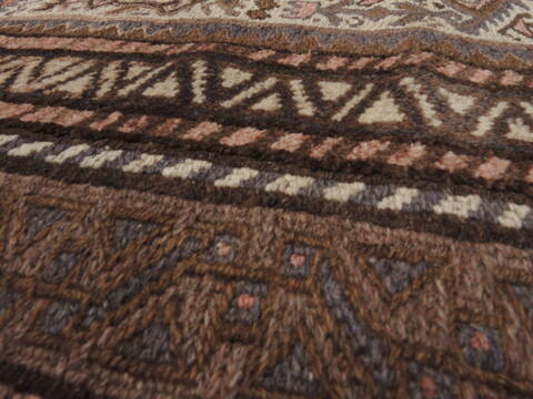 Kilim Brown Runner Hand Knotted 46 X 810  Area Rug 100-109414 Image 15