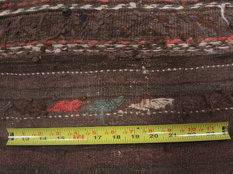 Kilim Brown Runner Hand Knotted 46 X 810  Area Rug 100-109414 Image 16