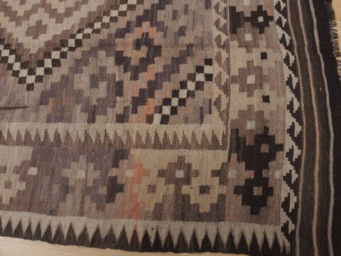 Kilim Brown Flat Woven 75 X 119  Area Rug 100-109419 Image 10