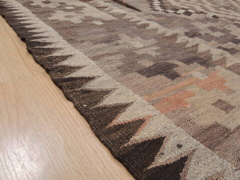 Kilim Brown Flat Woven 75 X 119  Area Rug 100-109419 Image 11