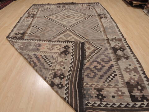 Kilim Brown Flat Woven 75 X 119  Area Rug 100-109419 Image 12