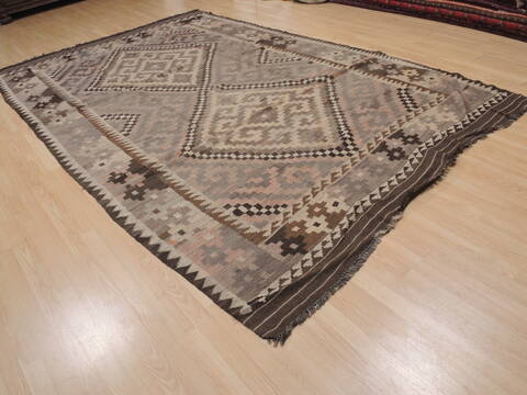 Kilim Brown Flat Woven 75 X 119  Area Rug 100-109419 Image 3