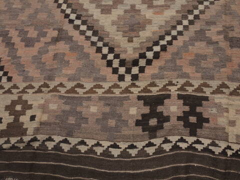 Kilim Brown Flat Woven 75 X 119  Area Rug 100-109419 Image 5