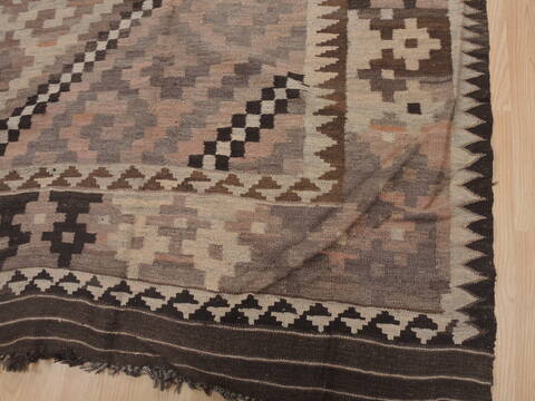 Kilim Brown Flat Woven 75 X 119  Area Rug 100-109419 Image 6