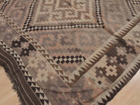 Kilim Brown Flat Woven 75 X 119  Area Rug 100-109419 Image 7