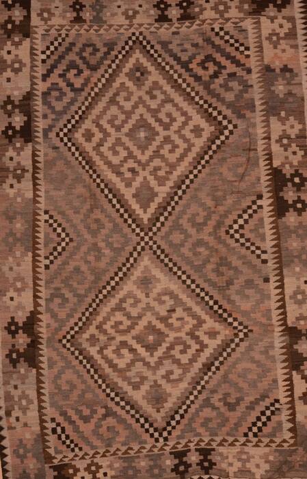 Kilim Brown Flat Woven 75 X 119  Area Rug 100-109419 Image 0