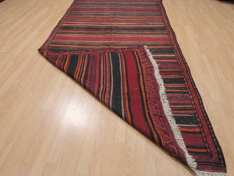 Kilim Red Runner Flat Woven 52 X 101  Area Rug 100-109422 Image 12