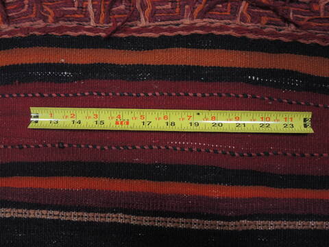 Kilim Red Runner Flat Woven 52 X 101  Area Rug 100-109422 Image 13
