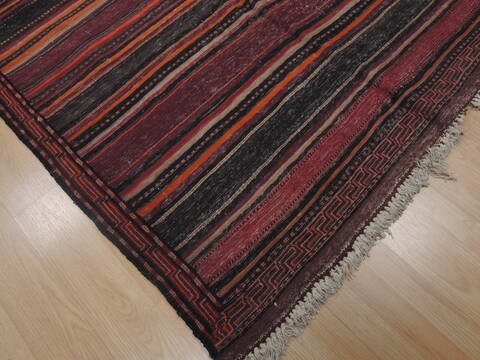 Kilim Red Runner Flat Woven 52 X 101  Area Rug 100-109422 Image 7