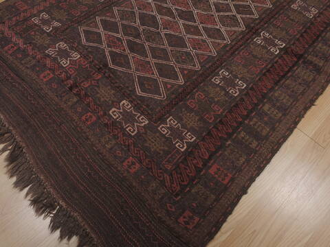 Kilim Brown Flat Woven 410 X 86  Area Rug 100-109425 Image 11